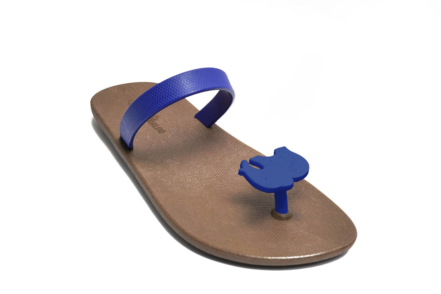 Poppi Ellie Brown Sole Blue Strap