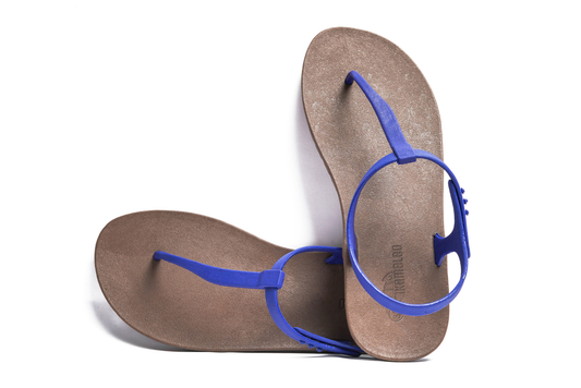 Saily Brown Sole Blue Strap