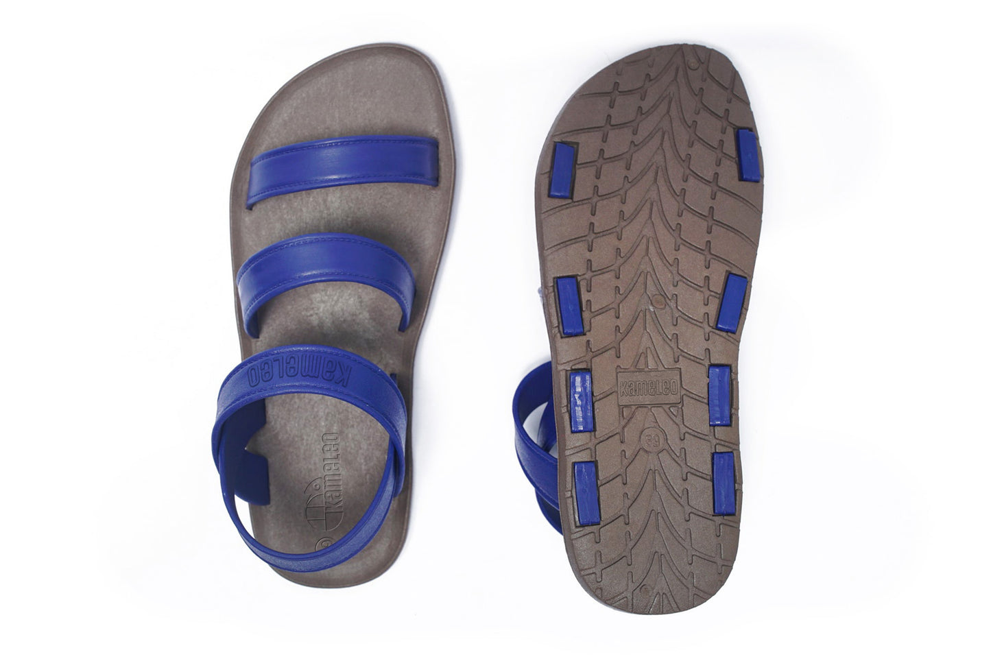 Twin Plus Brown Sole Blue Strap