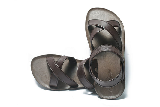 Cross Plus Kids Brown Sole Brown Strap