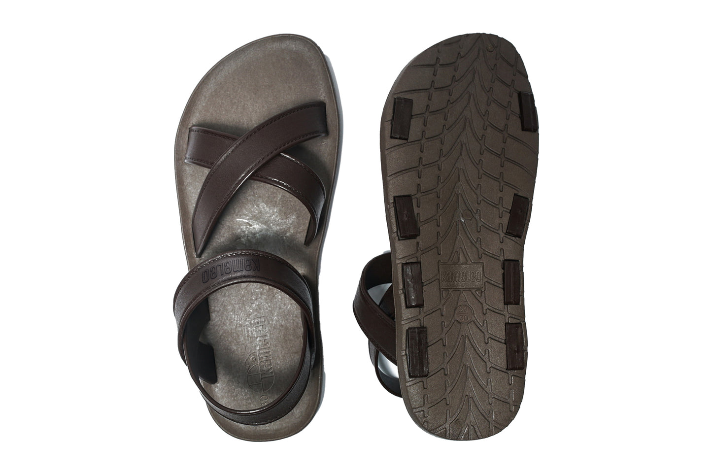 Cross Plus Kids Brown Sole Brown Strap