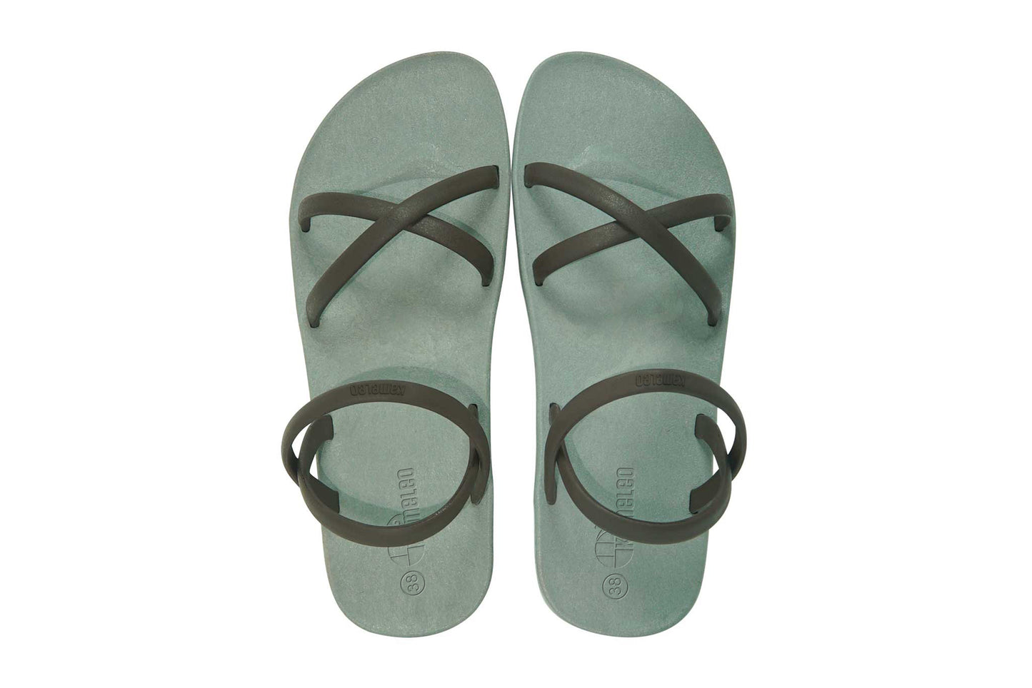 Cross Slim Grey Sole Brown Strap