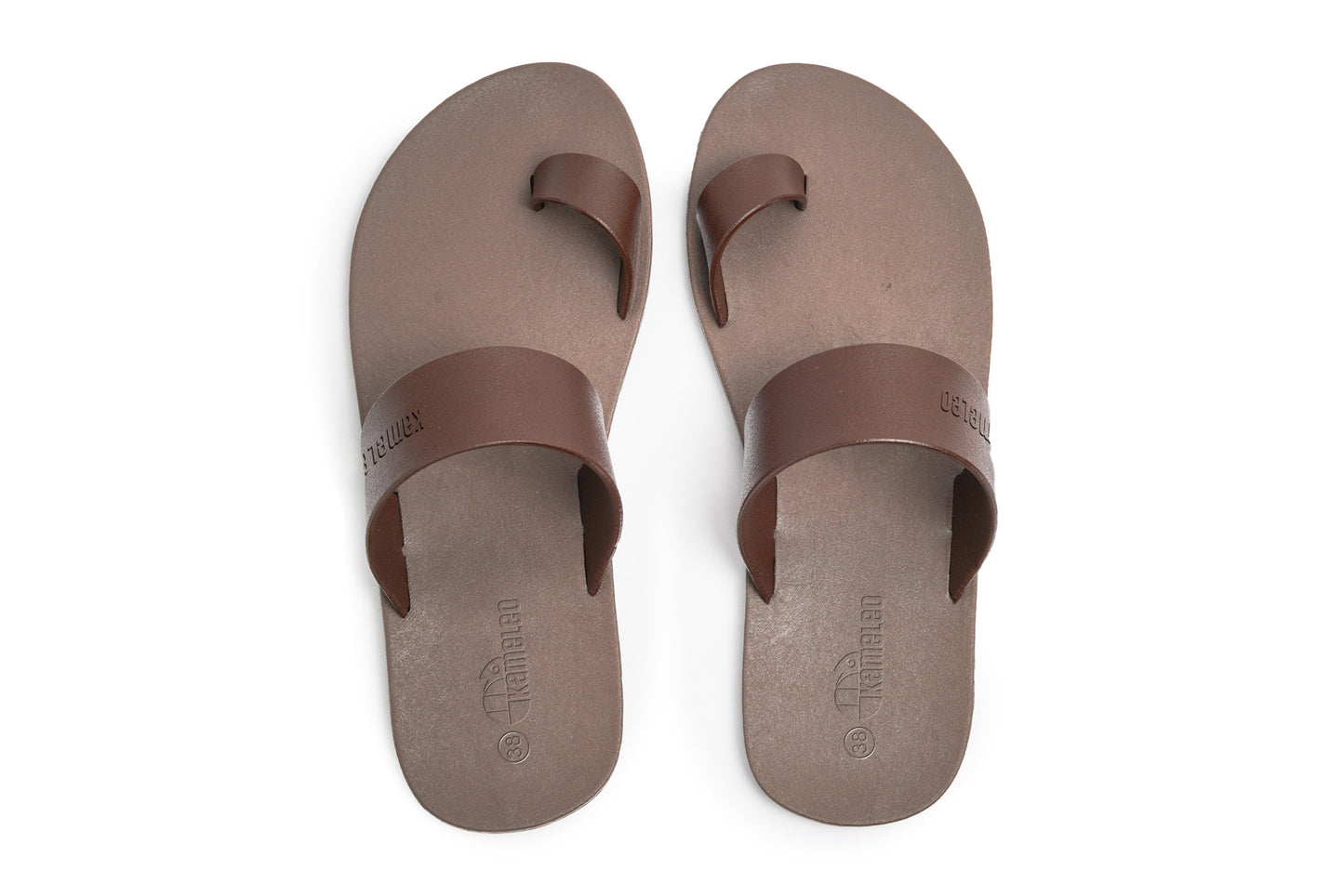 Pop Thumb Brown Sole Brown Strap
