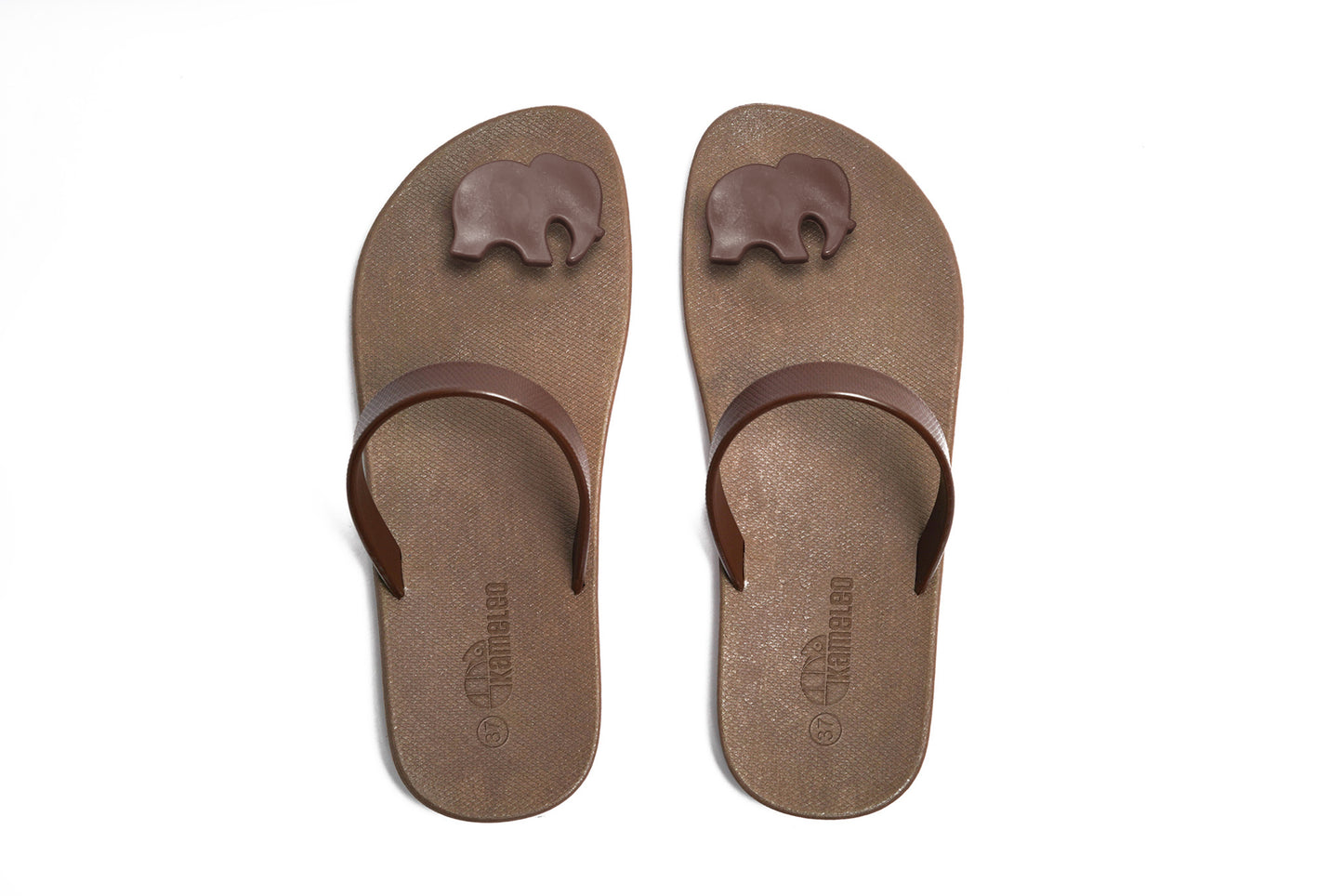 Poppi Ellie Black Sole Brown Strap