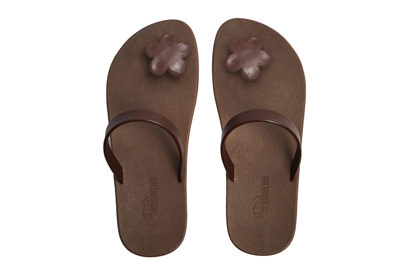 Poppi Flora Brown Sole Brown Strap