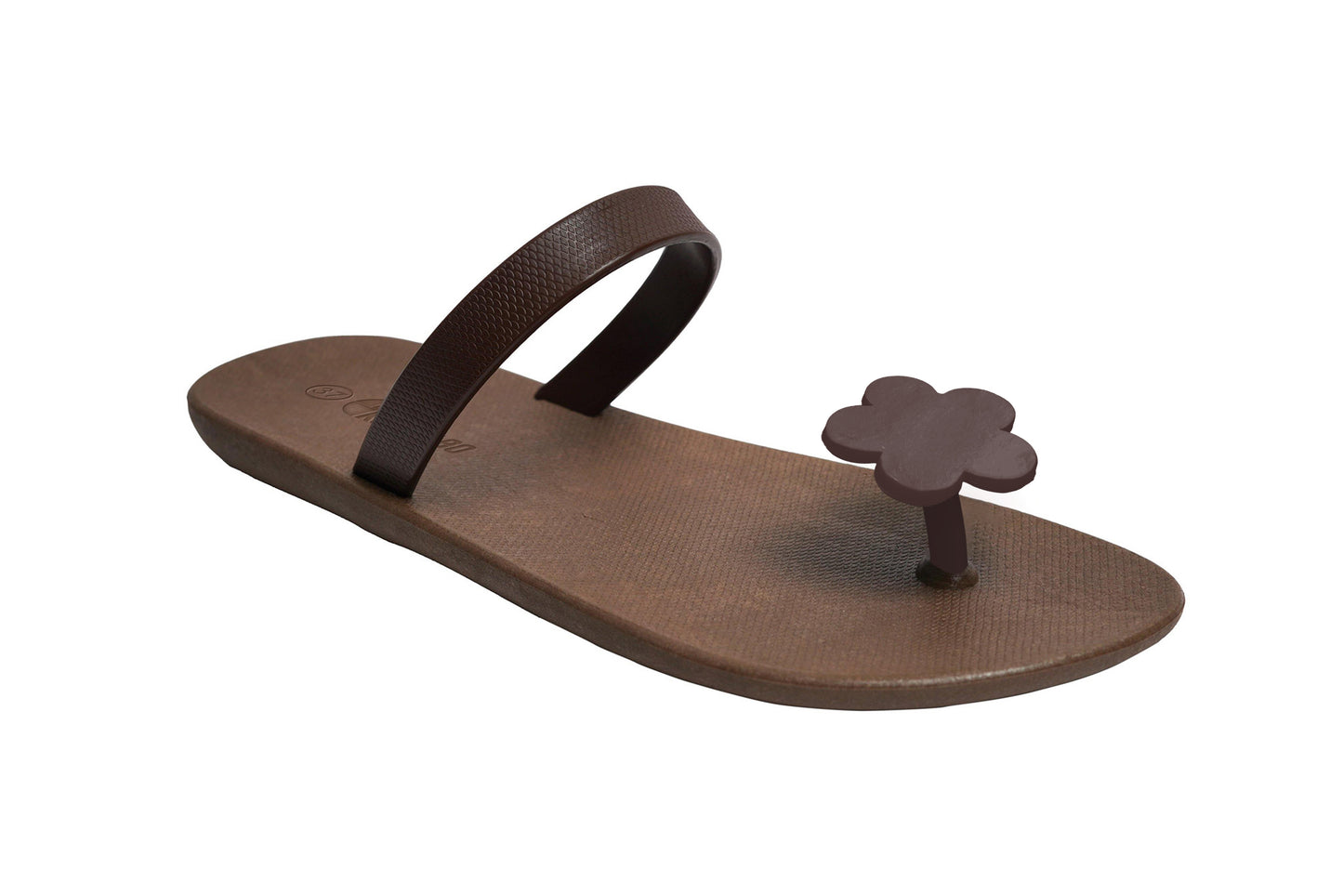 Poppi Flora Brown Sole Brown Strap