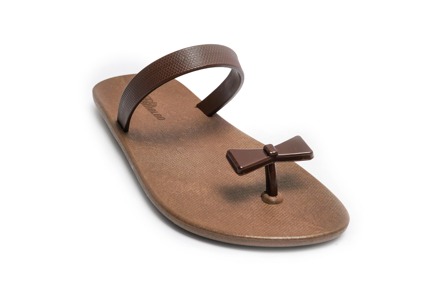 Poppi Bow Brown Sole Brown Strap