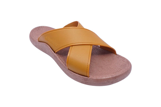 Crossy Brown Sole Caramel Strap
