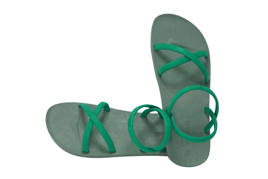Cross Slim Grey Sole Green Strap