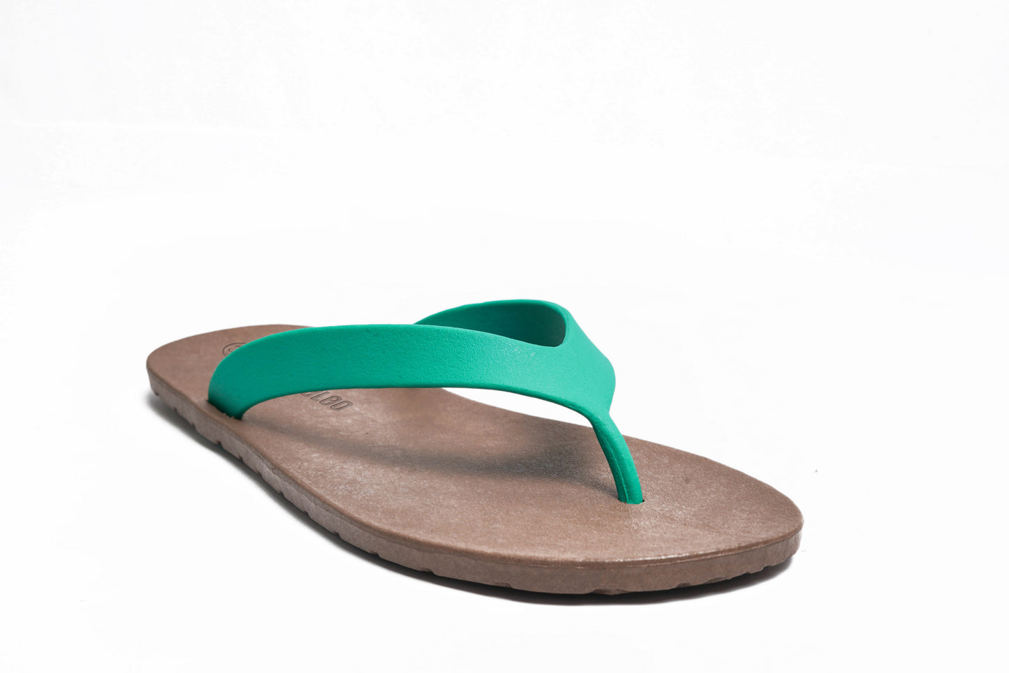 Flippy Brown Sole Green Strap