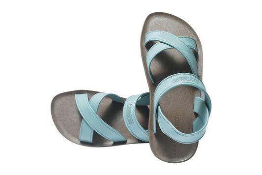 Cross Plus Kids Brown Sole Grey Strap