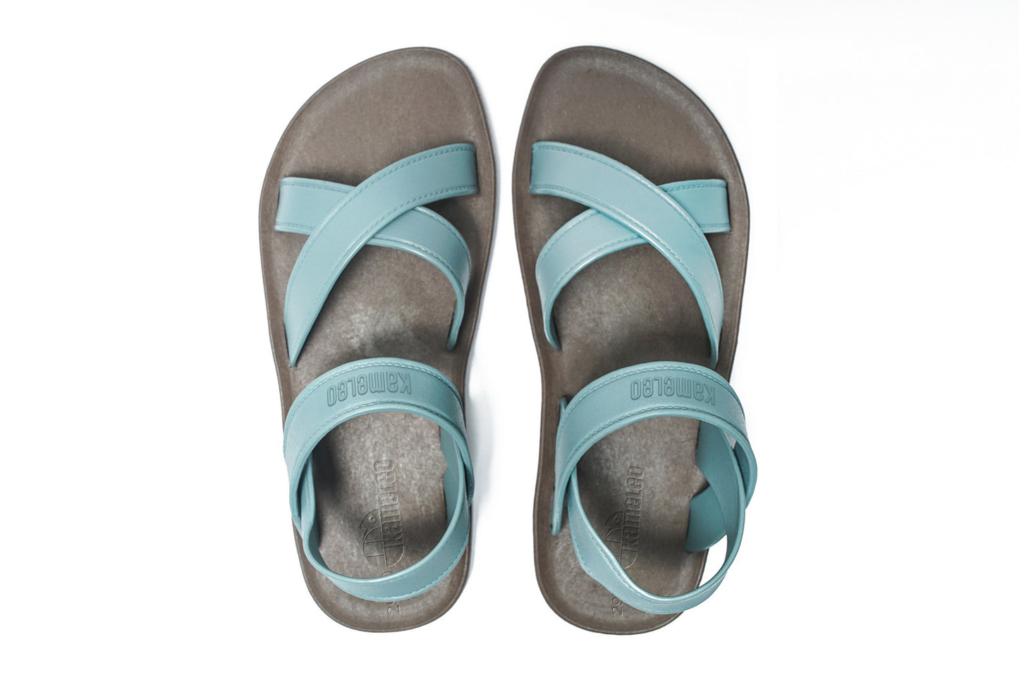 Cross Plus Kids Brown Sole Grey Strap