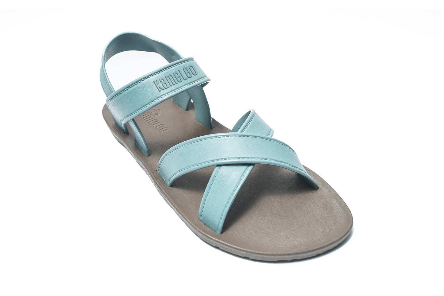 Cross Plus Kids Brown Sole Grey Strap