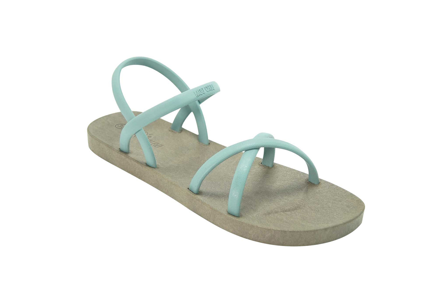 Cross Slim Brown Sole Grey Strap