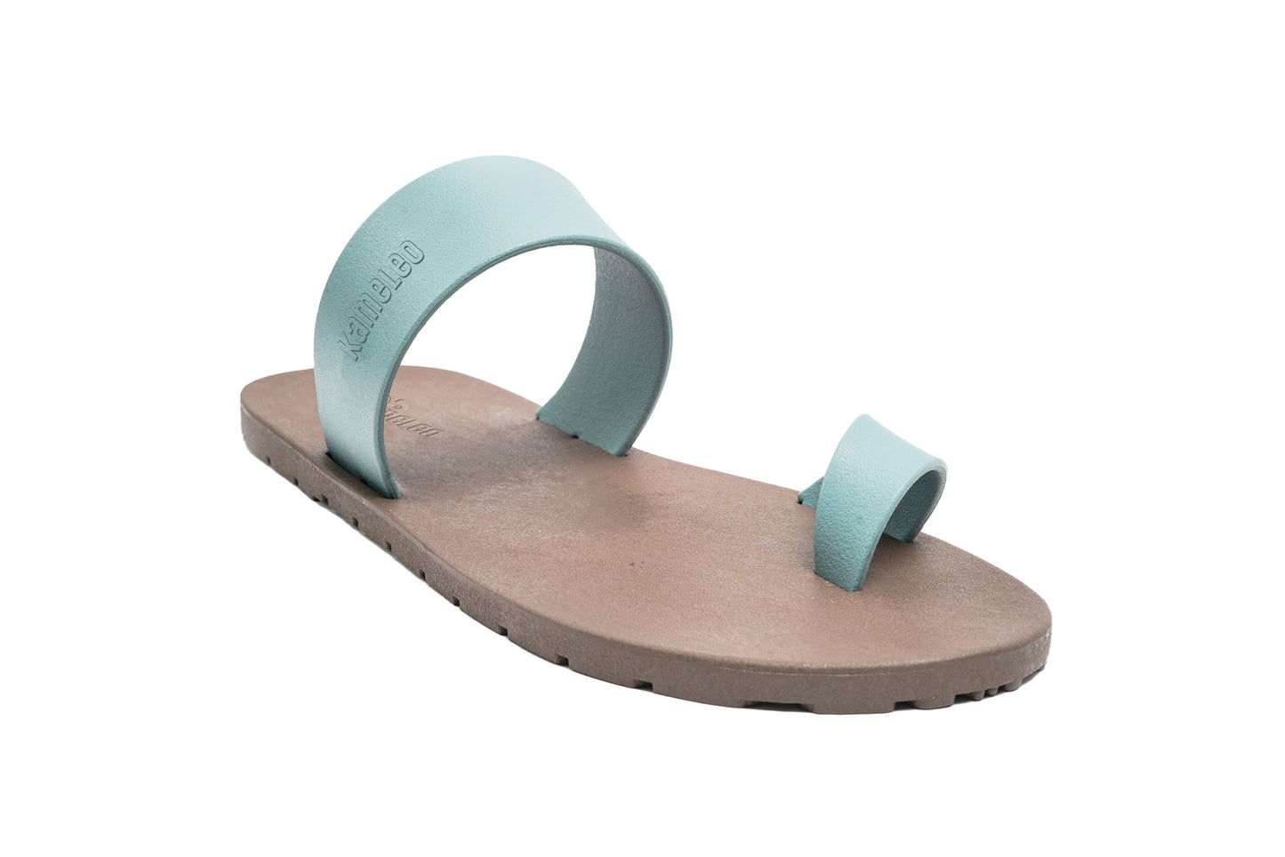 Pop Thumb Brown Sole Grey Strap
