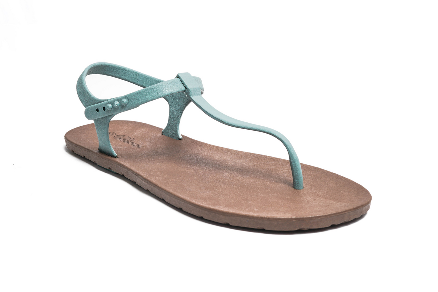 Saily Brown Sole Grey Strap