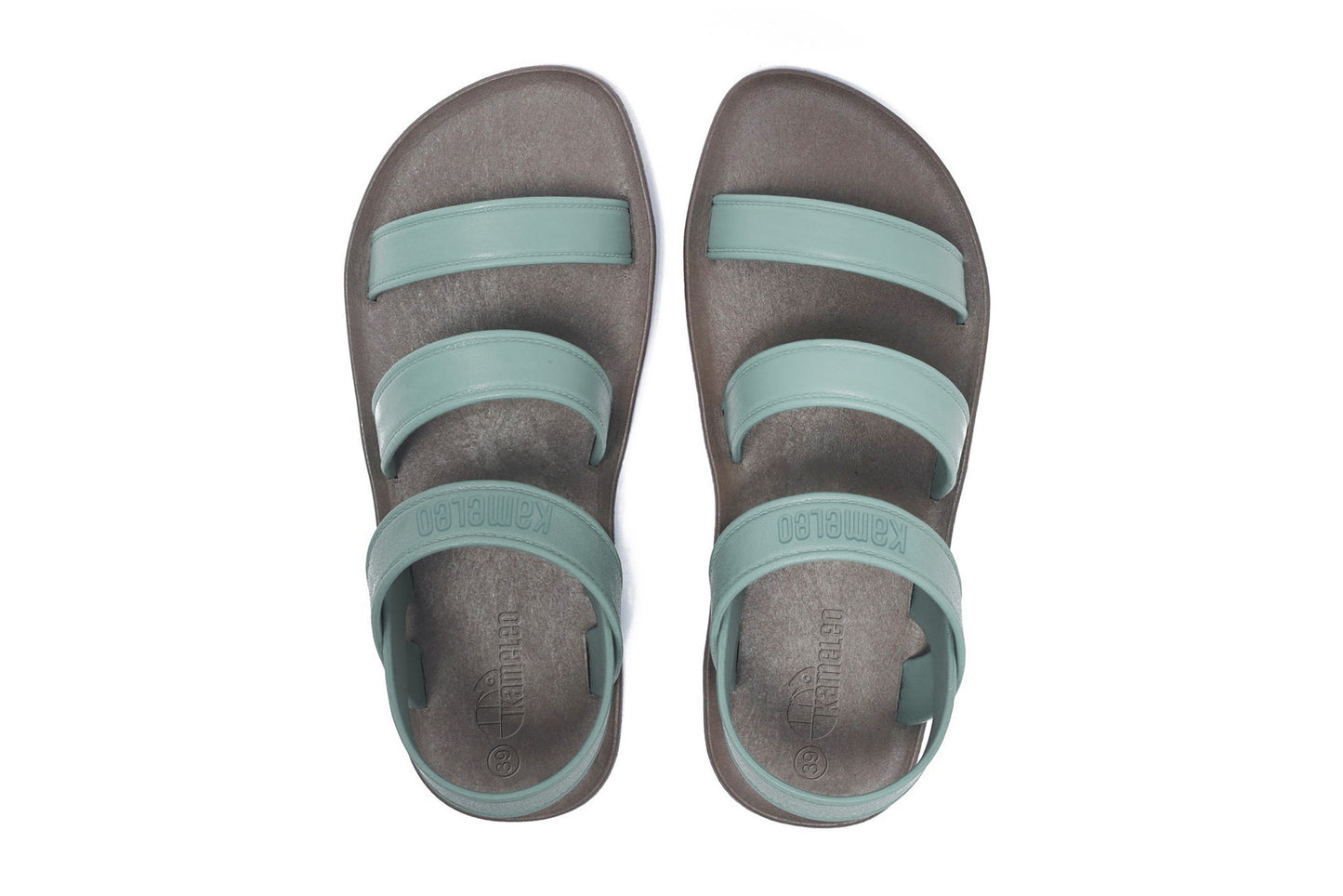 Twin Plus Brown Sole Grey Strap