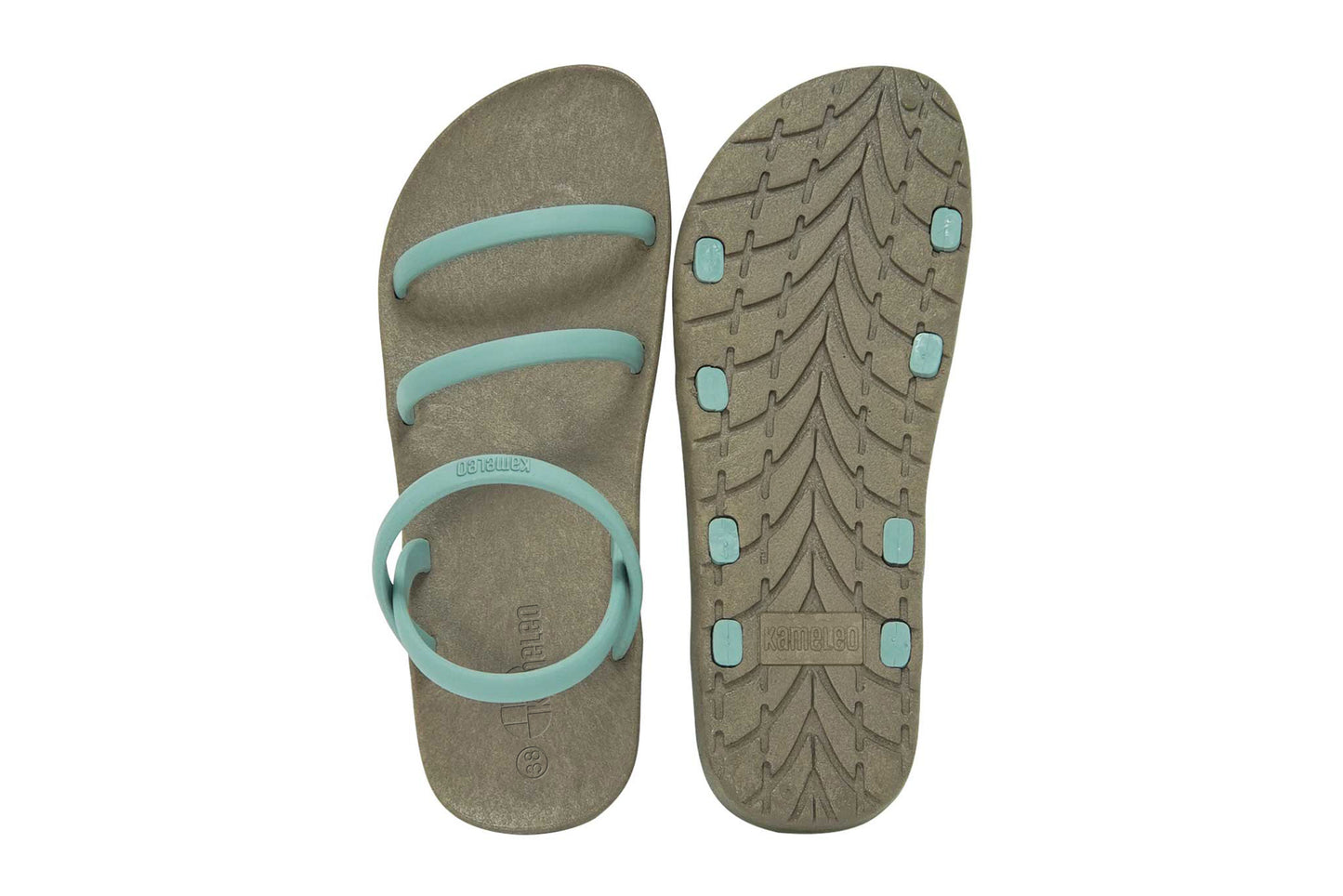 Twin Slim Brown Sole Grey Strap