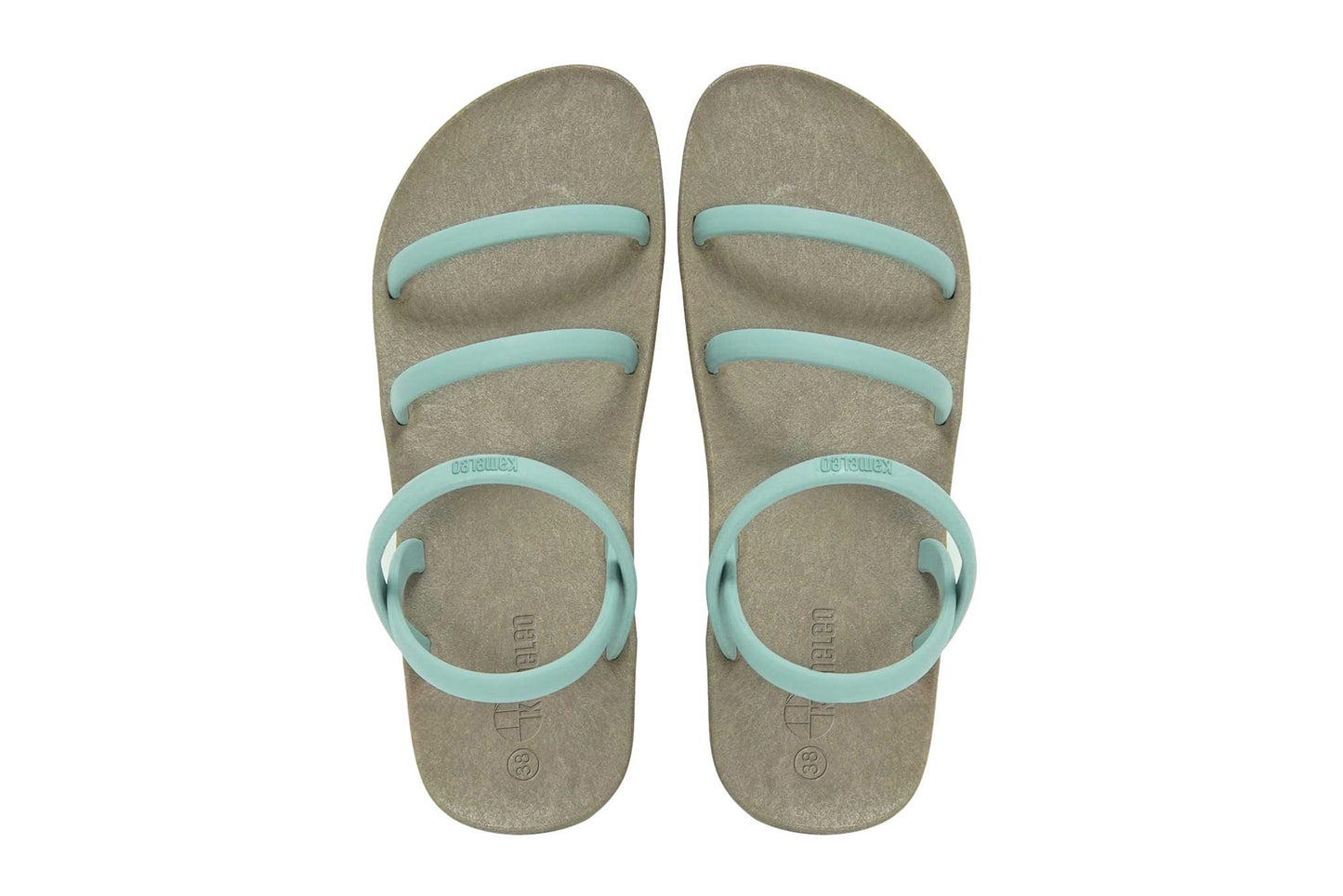 Twin Slim Brown Sole Grey Strap