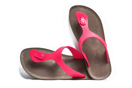 Candy Brown Sole Pink Strap