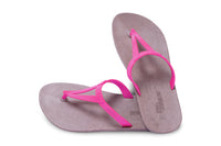 Eiffel Brown Sole Pink Strap