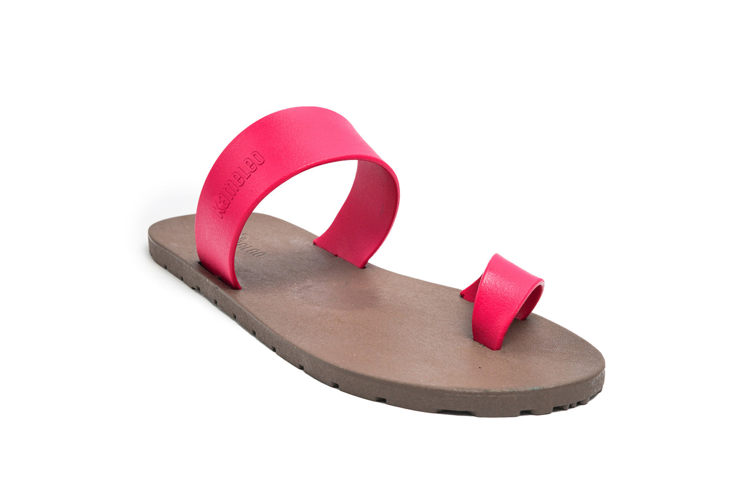 Pop Thumb Brown Sole Pink Strap