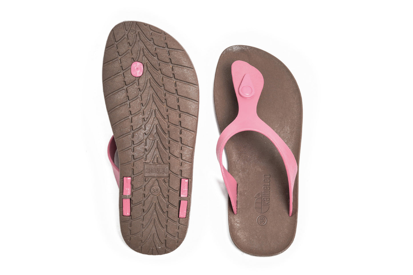 Candy Brown Sole LightPink Strap