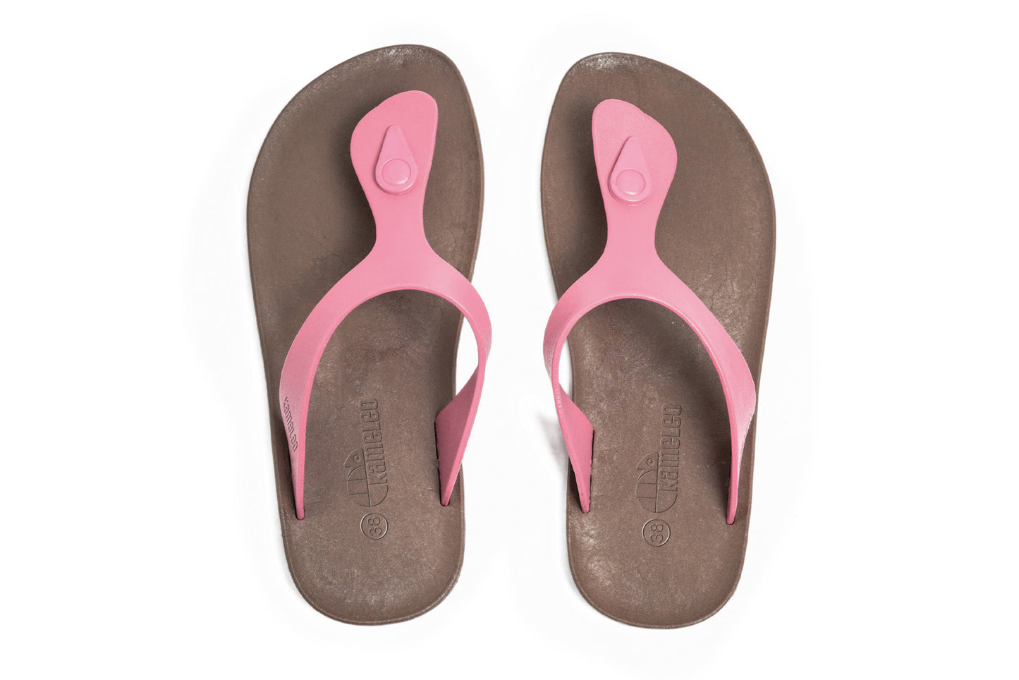 Candy Brown Sole LightPink Strap