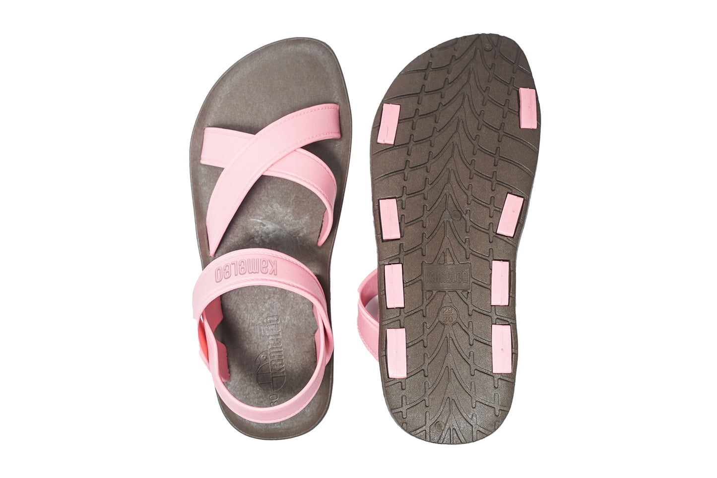 Cross Plus Kids Brown Sole LightPink Strap