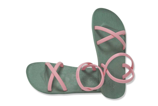 Cross Slim Grey Sole LightPink Strap