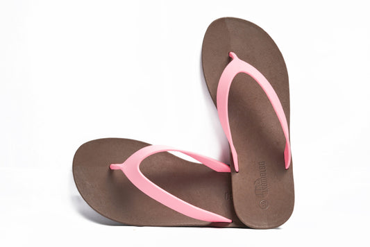 Flippy Brown Sole LightPink Strap