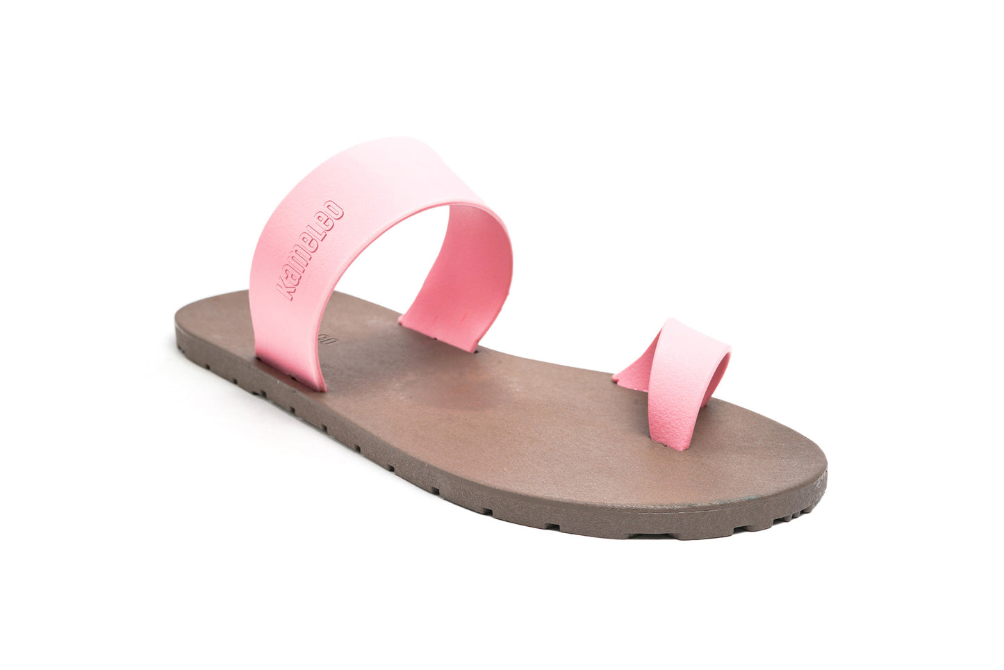 Pop Thumb Brown Sole LightPink Strap