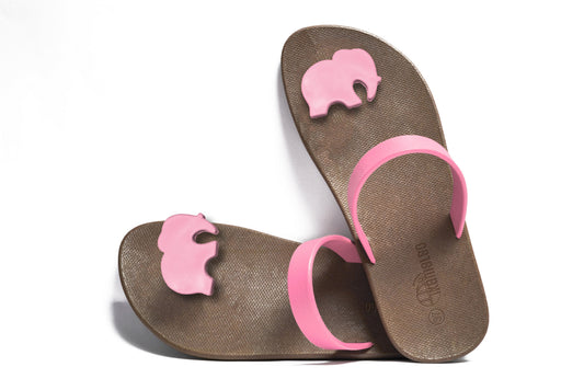 Poppi Ellie Black Sole LightPink Strap