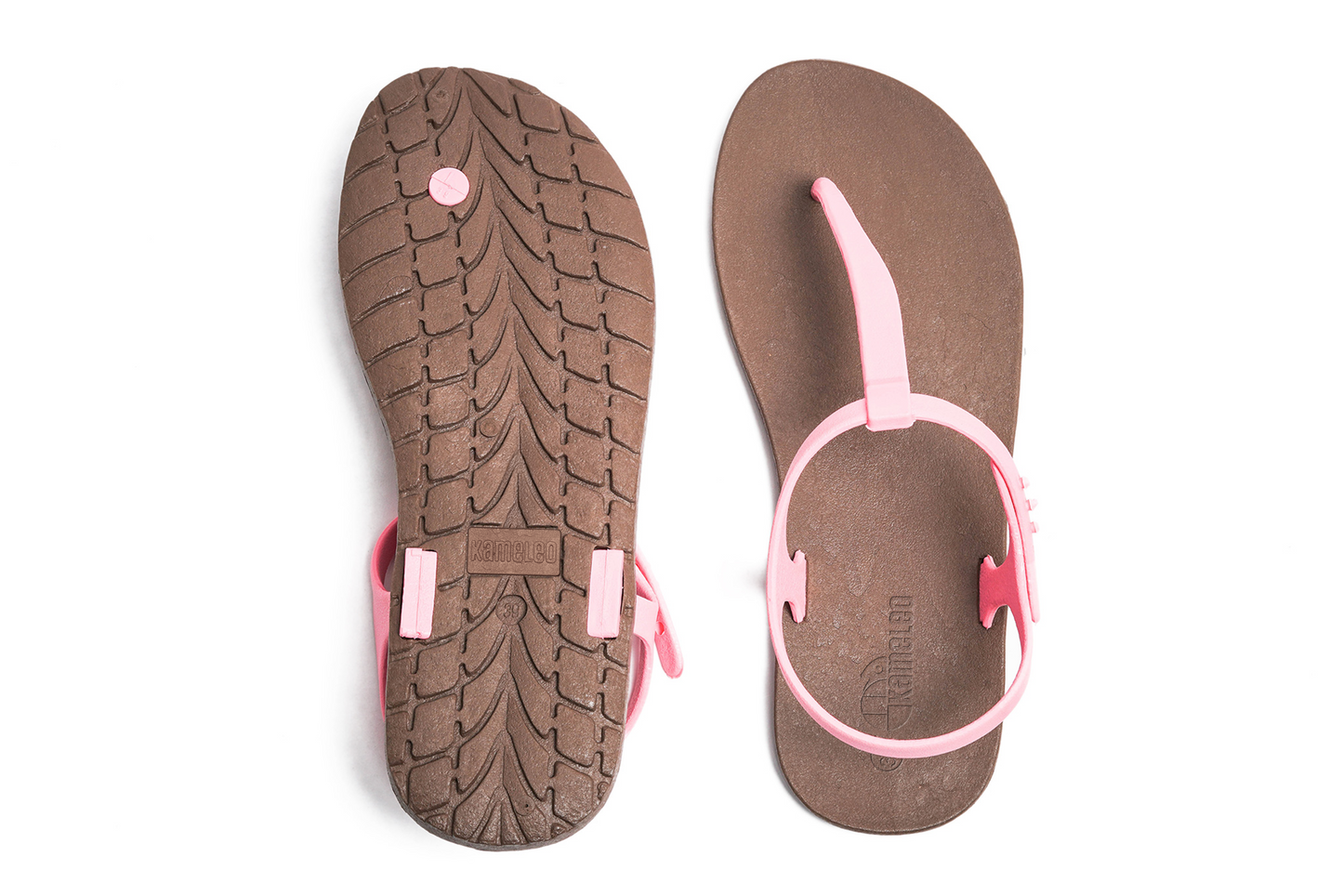 Saily Brown Sole LightPink Strap