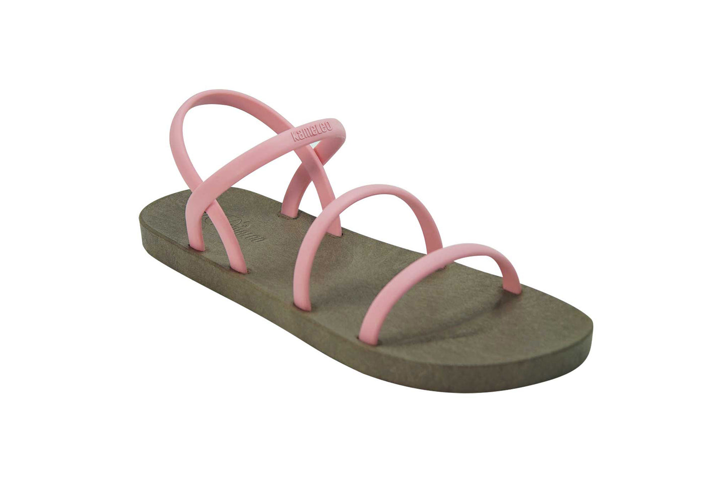 Twin Slim Brown Sole LightPink Strap