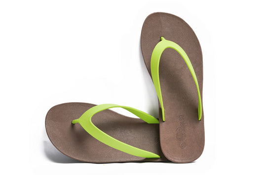 Flippy Brown Sole Lime Strap