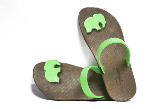 Poppi Ellie Black Sole Lime Strap