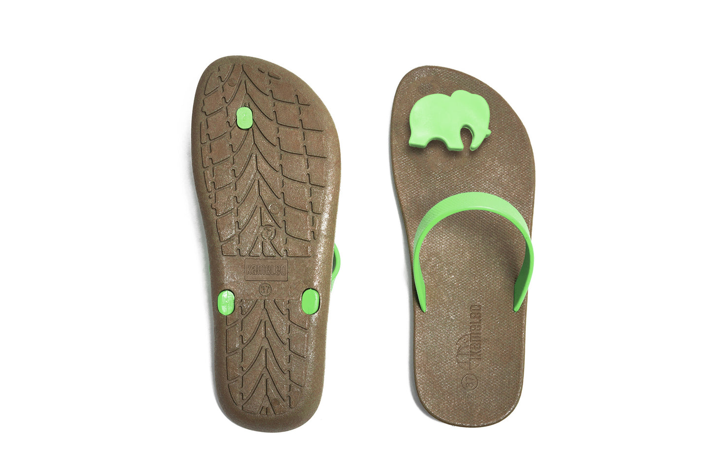 Poppi Ellie Black Sole Lime Strap