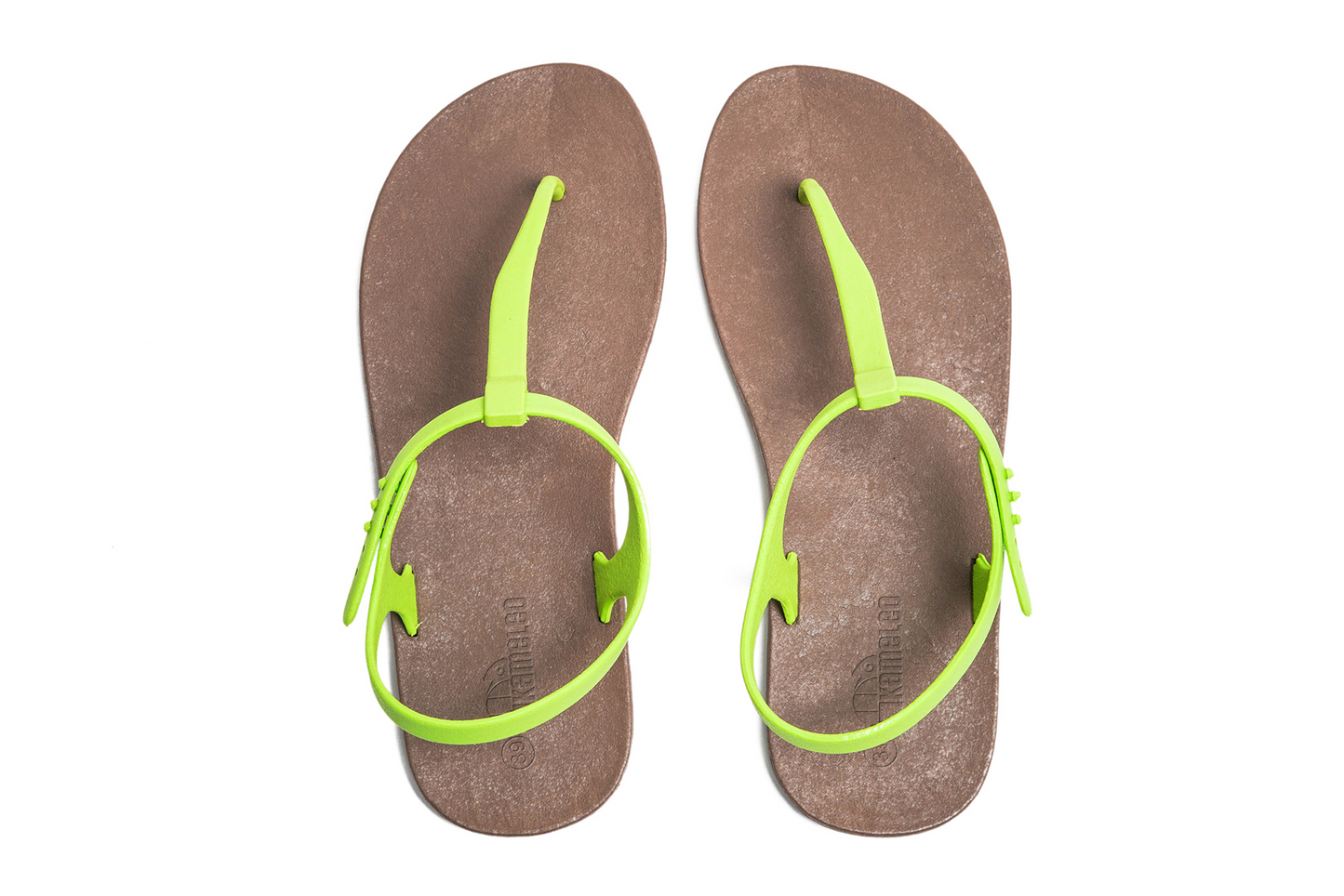 Saily Brown Sole Lime Strap