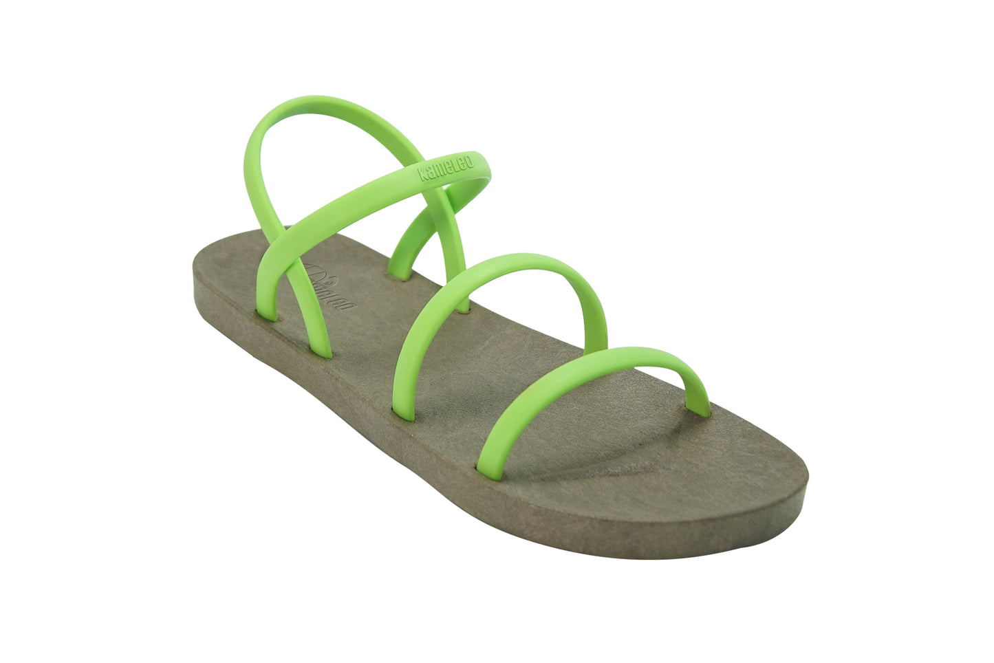 Twin Slim Brown Sole Lime Strap