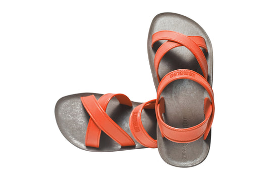Cross Plus Kids Brown Sole Orange Strap