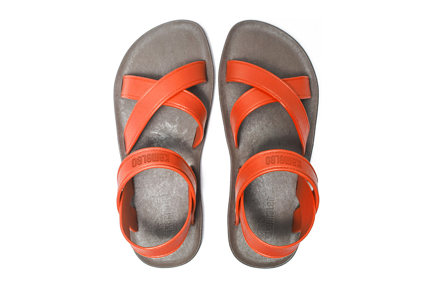 Cross Plus Kids Brown Sole Orange Strap