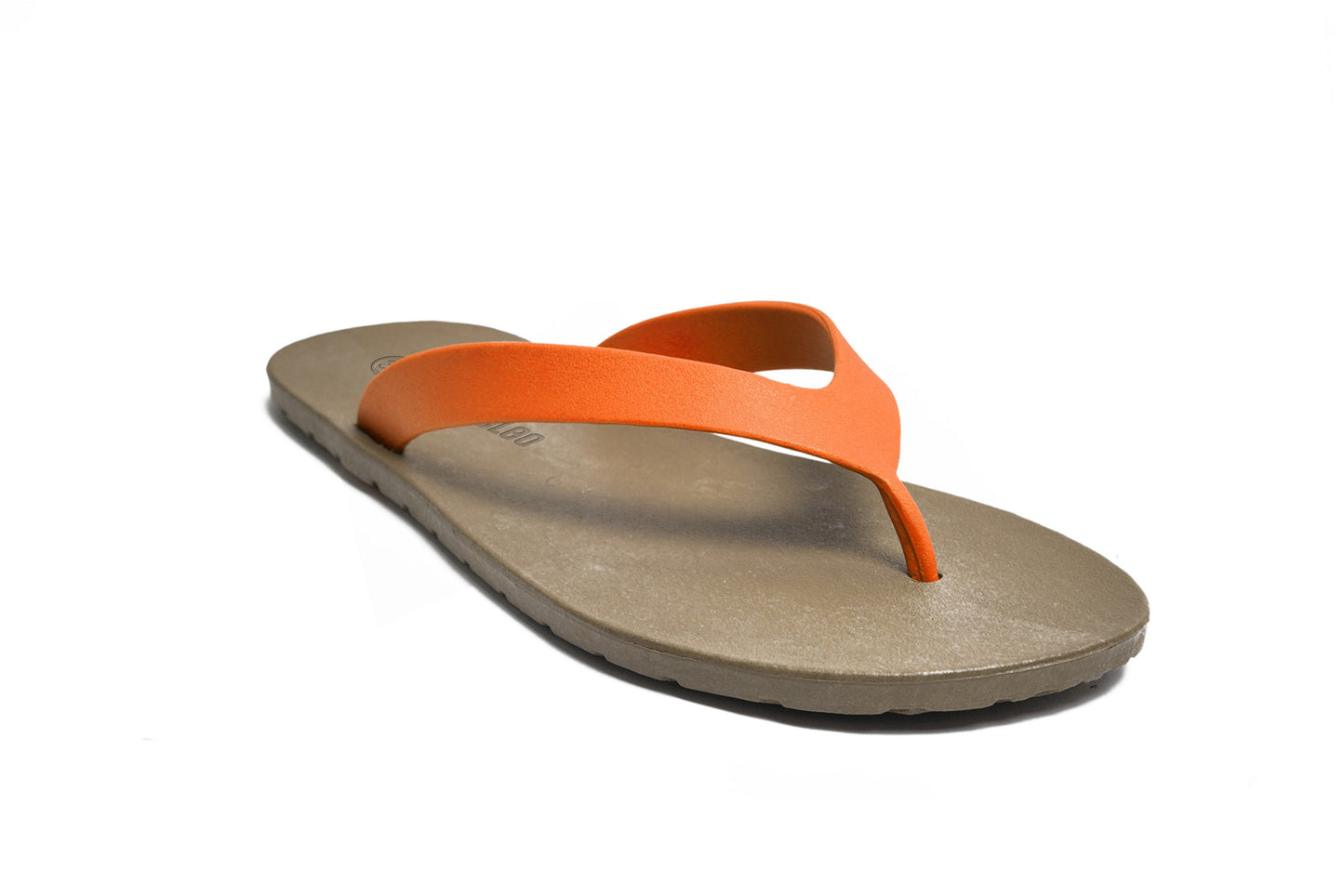 Flippy Brown Sole Orange Strap