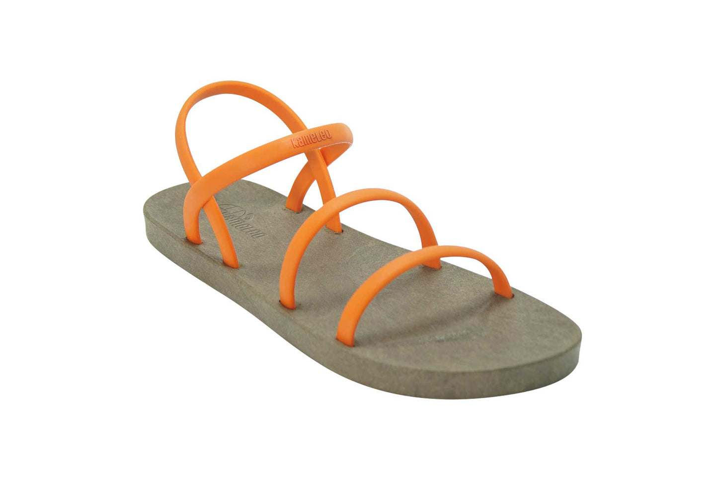 Twin Slim Brown Sole Orange Strap