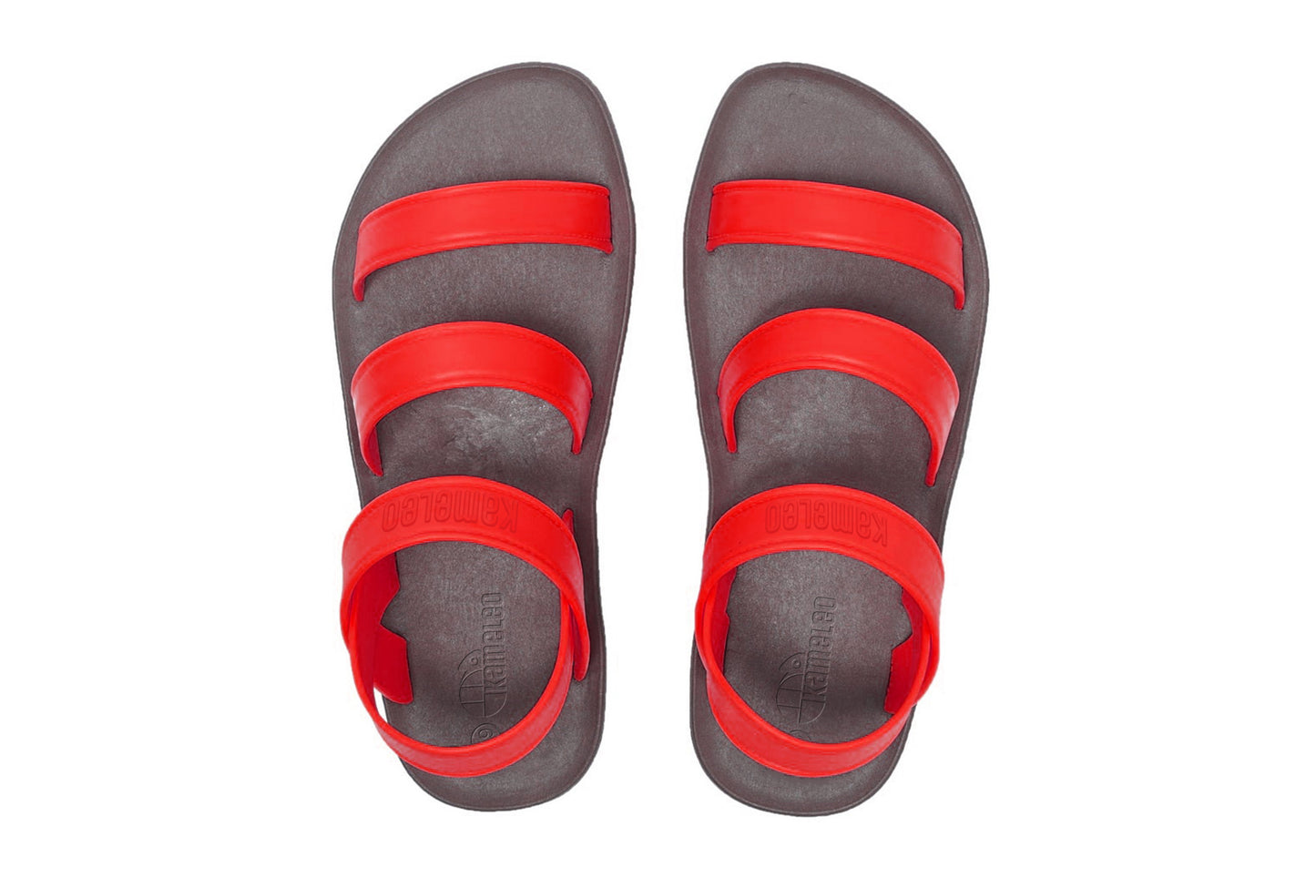 Twin Plus Brown Sole Red Strap