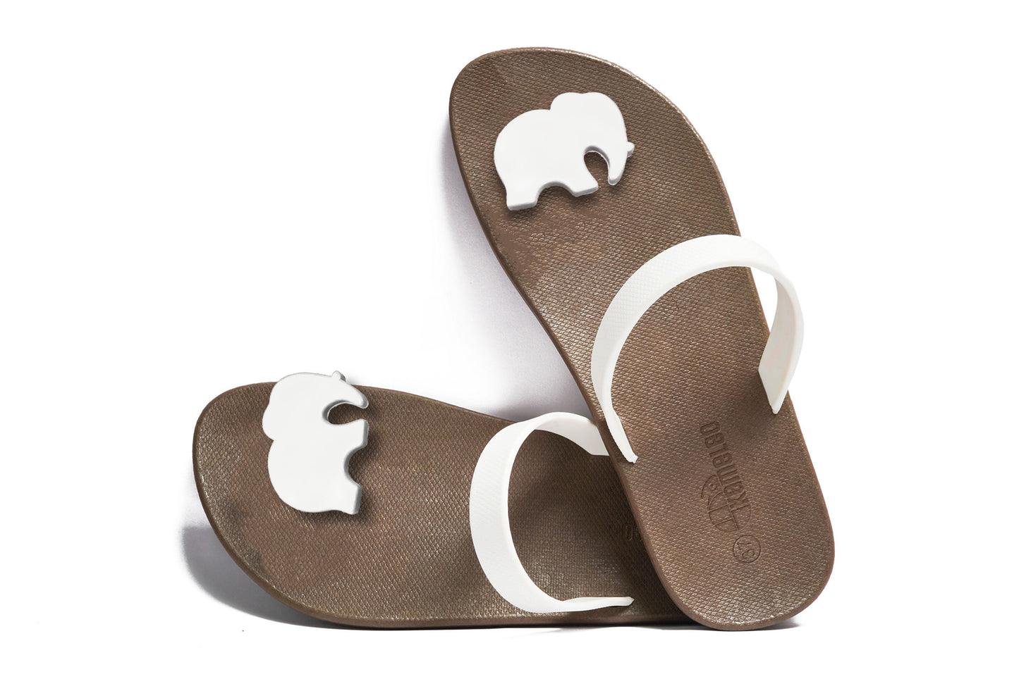 Poppi Ellie Black Sole White Strap