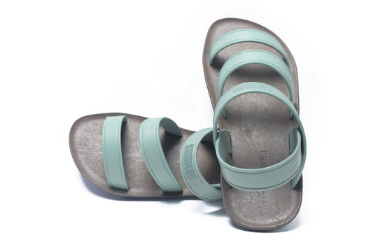 Twin Plus Kids Brown Sole Grey Strap