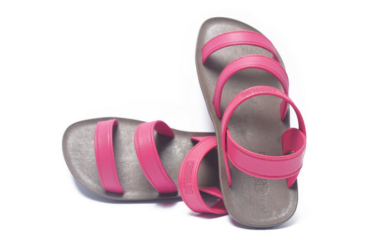Twin Plus Kids Brown Sole Pink Strap