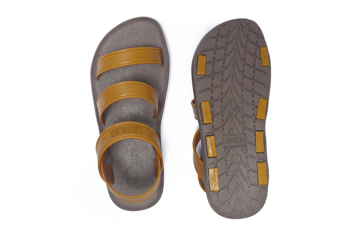 Twin Plus Kids Brown Sole Caramel Strap