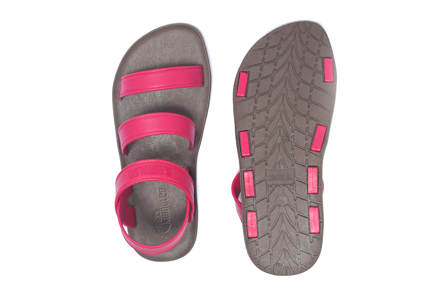 Twin Plus Kids Brown Sole Pink Strap